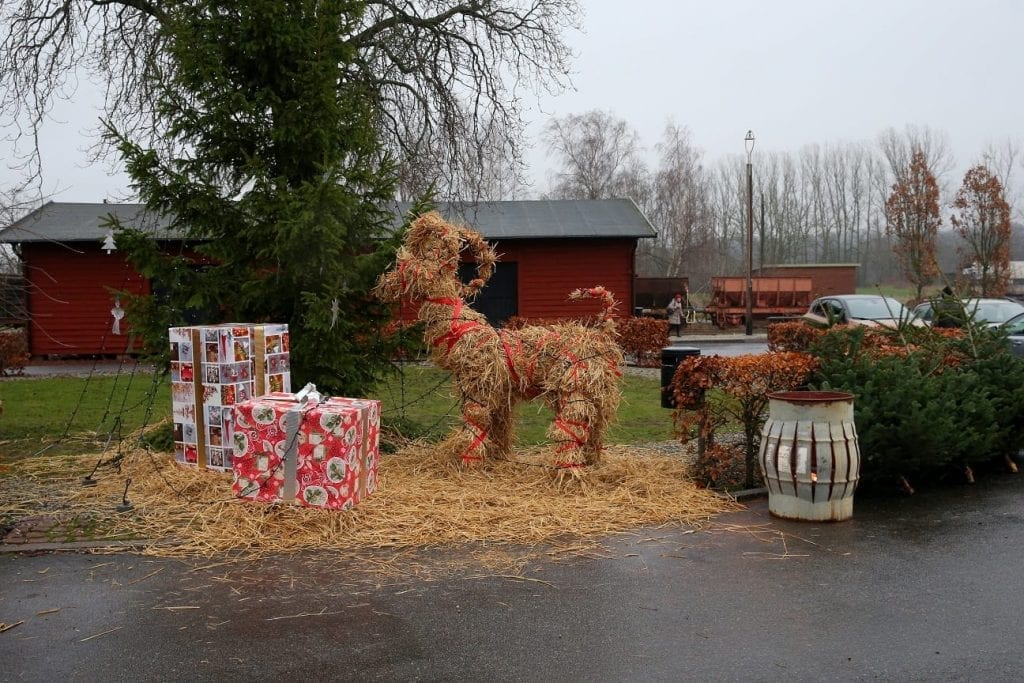 En liten julmarknad i Vitaby.
